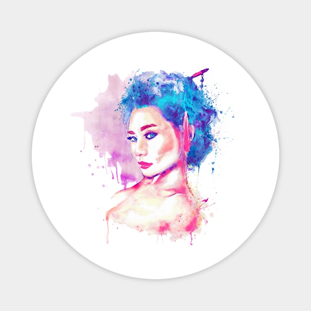 Geisha Girl Magnet by Marian Voicu